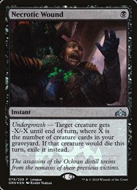 Necrotic Wound [Guilds of Ravnica Promos] | Exor Games Dartmouth