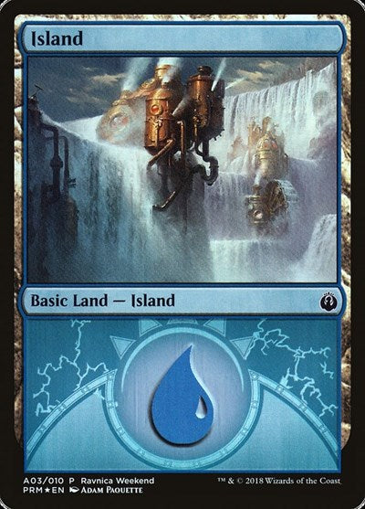 Island - Izzet (A03) [GRN Ravnica Weekend] | Exor Games Dartmouth