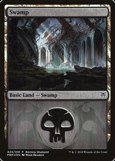 Swamp - Dimir (A02) [GRN Ravnica Weekend] | Exor Games Dartmouth