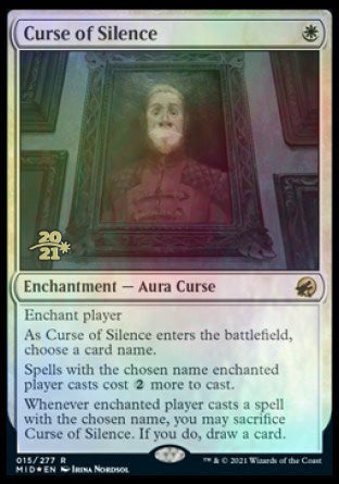 Curse of Silence [Innistrad: Midnight Hunt Prerelease Promos] | Exor Games Dartmouth