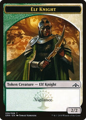 Elf Knight Token [Guilds of Ravnica Tokens] | Exor Games Dartmouth