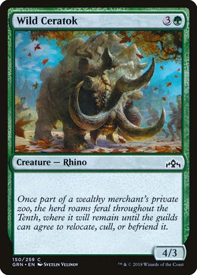 Wild Ceratok [Guilds of Ravnica] | Exor Games Dartmouth