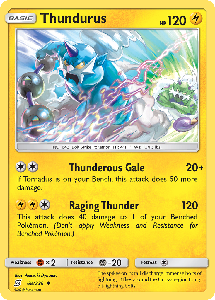 Thundurus (68/236) [Sun & Moon: Unified Minds] | Exor Games Dartmouth