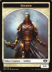 Soldier Token [Mythic Edition Tokens] | Exor Games Dartmouth