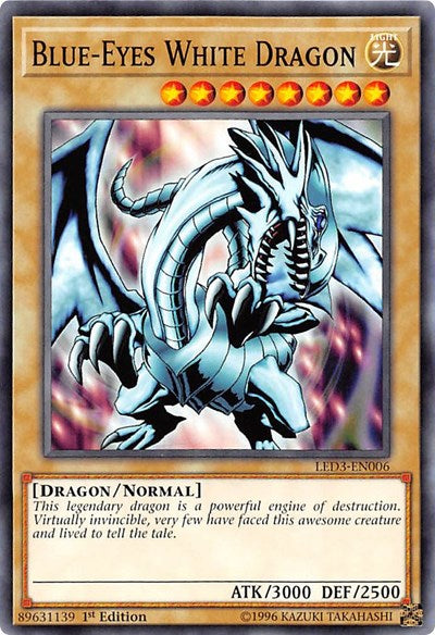 Blue-Eyes White Dragon [LED3-EN006] Common | Exor Games Dartmouth