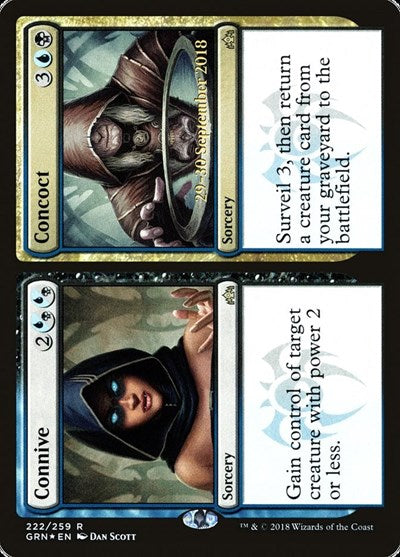 Connive // Concoct [Guilds of Ravnica Promos] | Exor Games Dartmouth