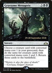 Gruesome Menagerie [Guilds of Ravnica Promos] | Exor Games Dartmouth