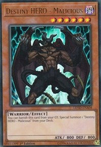 Destiny HERO - Malicious (UR) [LEHD-ENA04] Ultra Rare | Exor Games Dartmouth