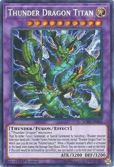 Thunder Dragon Titan [SOFU-EN036] Secret Rare | Exor Games Dartmouth