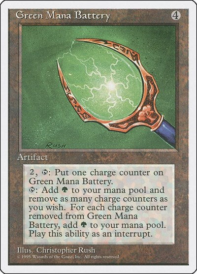 Green Mana Battery [Fourth Edition] | Exor Games Dartmouth