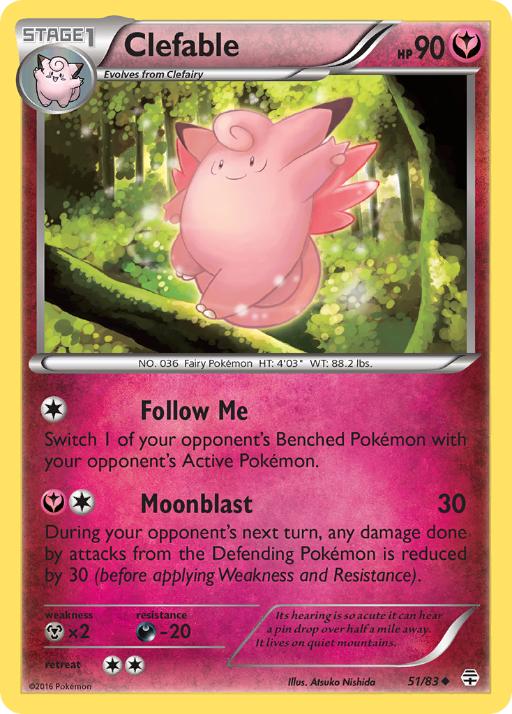 Clefable (51/83) [XY: Generations] | Exor Games Dartmouth