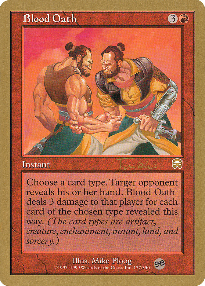 Blood Oath (Jan Tomcani) (SB) [World Championship Decks 2001] | Exor Games Dartmouth