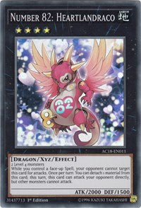 Number 82: Heartlandraco [AC18-EN011] Super Rare | Exor Games Dartmouth