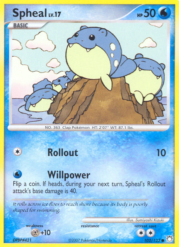 Spheal (102/123) [Diamond & Pearl: Mysterious Treasures] | Exor Games Dartmouth