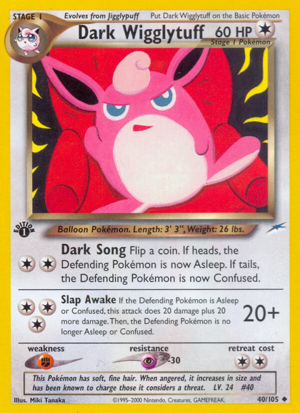 Dark Wigglytuff (40/105) [Neo Destiny 1st Edition] | Exor Games Dartmouth