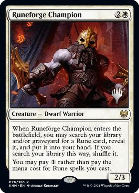 Runeforge Champion [Kaldheim Promo Pack] | Exor Games Dartmouth