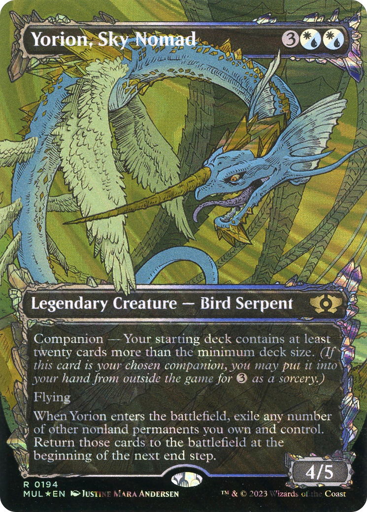 Yorion, Sky Nomad (Halo Foil) [Multiverse Legends] | Exor Games Dartmouth