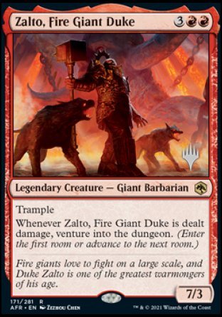 Zalto, Fire Giant Duke (Promo Pack) [Dungeons & Dragons: Adventures in the Forgotten Realms Promos] | Exor Games Dartmouth