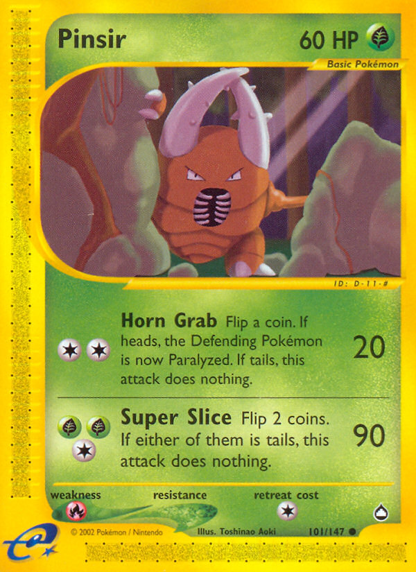 Pinsir (101/147) [Aquapolis] | Exor Games Dartmouth
