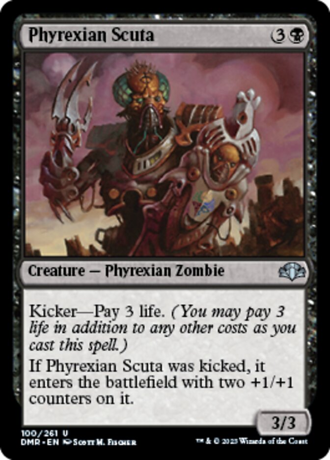 Phyrexian Scuta [Dominaria Remastered] | Exor Games Dartmouth