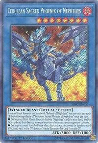 Cerulean Sacred Phoenix of Nephthys [HISU-EN006] Secret Rare | Exor Games Dartmouth