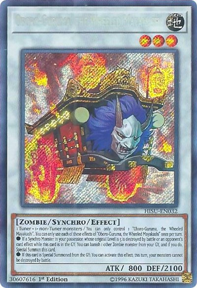 Oboro-Guruma, the Wheeled Mayakashi [HISU-EN032] Secret Rare | Exor Games Dartmouth