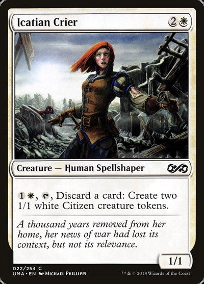 Icatian Crier [Ultimate Masters] | Exor Games Dartmouth