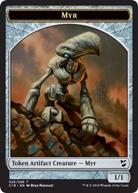 Myr (023) // Thopter (025) Double-sided Token [Commander 2018 Tokens] | Exor Games Dartmouth