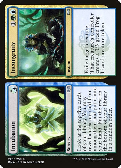 Incubation // Incongruity [Ravnica Allegiance] | Exor Games Dartmouth