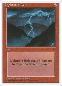Lightning Bolt [Fourth Edition] | Exor Games Dartmouth