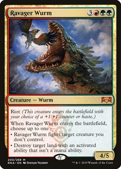 Ravager Wurm [Ravnica Allegiance] | Exor Games Dartmouth