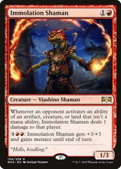 Immolation Shaman [Ravnica Allegiance] | Exor Games Dartmouth