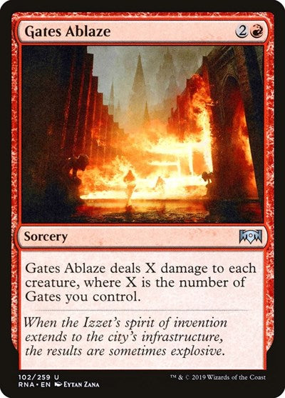 Gates Ablaze [Ravnica Allegiance] | Exor Games Dartmouth