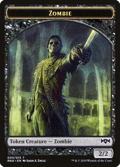 Zombie [Ravnica Allegiance Tokens] | Exor Games Dartmouth