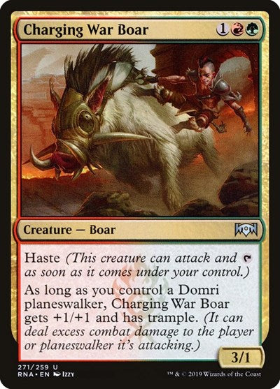 Charging War Boar [Ravnica Allegiance] | Exor Games Dartmouth