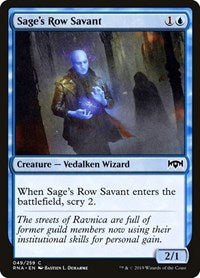 Sage's Row Savant [Ravnica Allegiance] | Exor Games Dartmouth