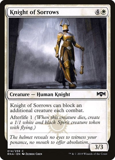 Knight of Sorrows [Ravnica Allegiance] | Exor Games Dartmouth