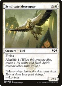 Syndicate Messenger [Ravnica Allegiance] | Exor Games Dartmouth