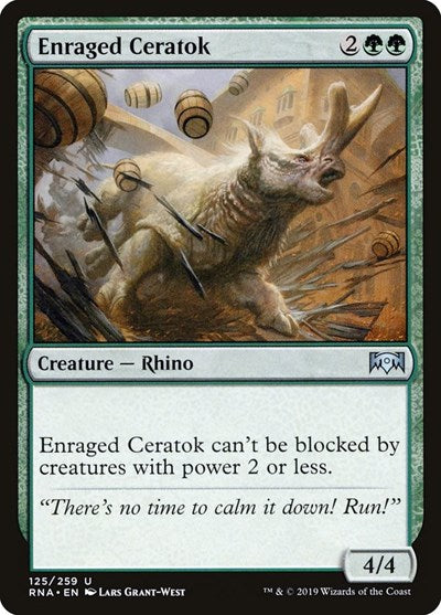 Enraged Ceratok [Ravnica Allegiance] | Exor Games Dartmouth