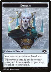 Emblem - Tamiyo, the Moon Sage [Mythic Edition Tokens] | Exor Games Dartmouth