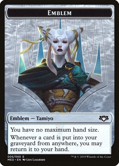 Emblem - Tamiyo, the Moon Sage [Mythic Edition Tokens] | Exor Games Dartmouth