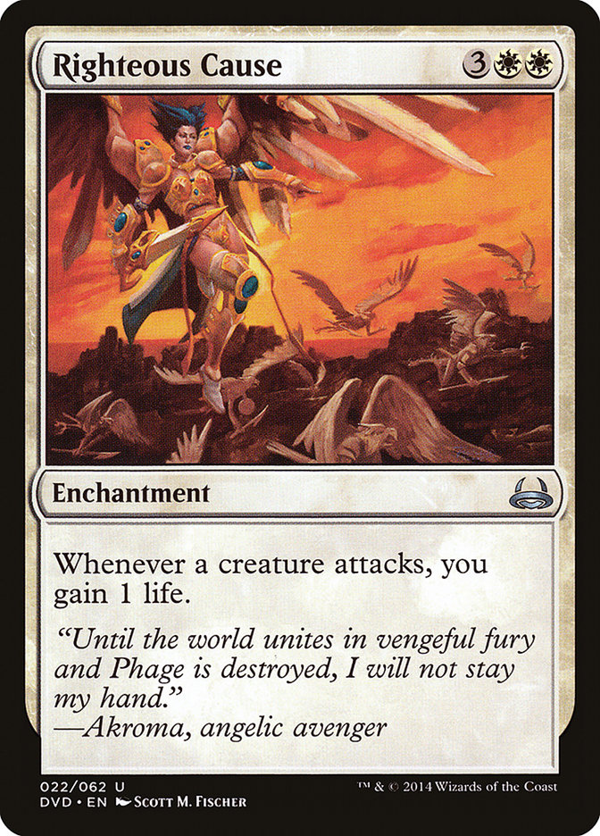 Righteous Cause (Divine vs. Demonic) [Duel Decks Anthology] | Exor Games Dartmouth