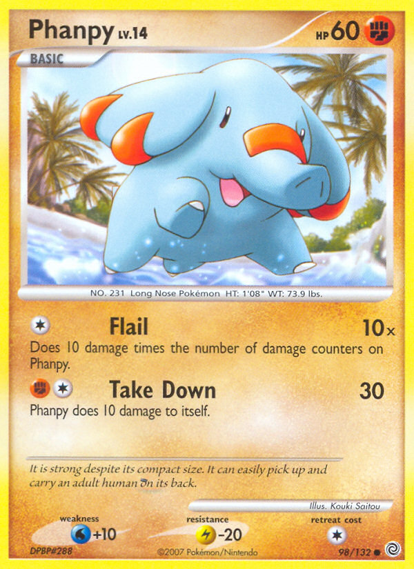 Phanpy (98/132) [Diamond & Pearl: Secret Wonders] | Exor Games Dartmouth