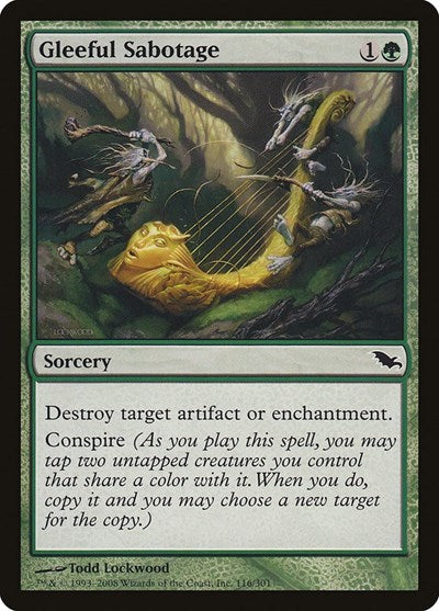 Gleeful Sabotage [Shadowmoor] | Exor Games Dartmouth