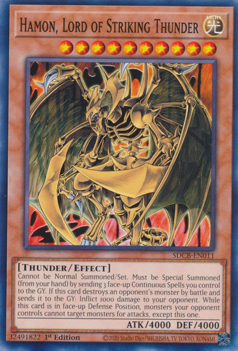 Hamon, Lord of Striking Thunder [SDCB-EN011] Common | Exor Games Dartmouth