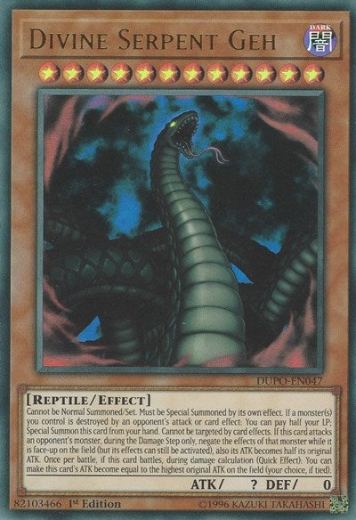 Divine Serpent Geh [DUPO-EN047] Ultra Rare | Exor Games Dartmouth