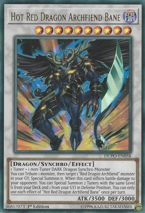 Hot Red Dragon Archfiend Bane [DUPO-EN058] Ultra Rare | Exor Games Dartmouth