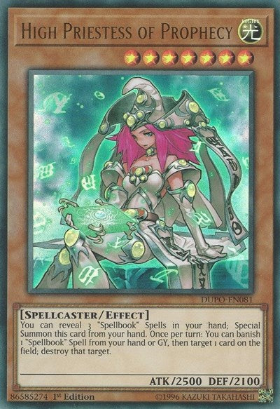 High Priestess of Prophecy [DUPO-EN081] Ultra Rare | Exor Games Dartmouth