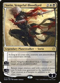 Sorin, Vengeful Bloodlord [War of the Spark] | Exor Games Dartmouth