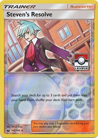 Steven's Resolve (145/168) (League Promo) [Sun & Moon: Celestial Storm] | Exor Games Dartmouth